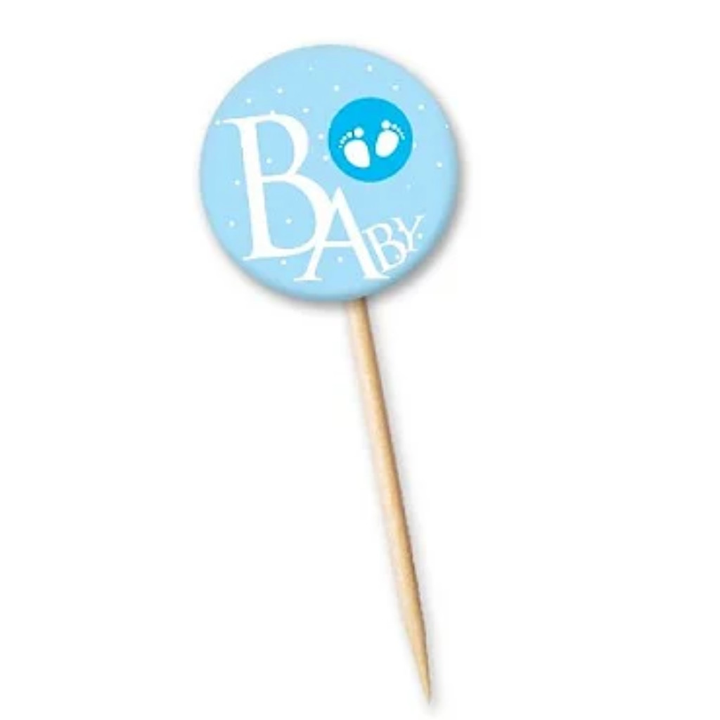 Tag Baby Azul com 12 un. Cód. 4137 Miss Embalagens Rizzo Confeitaria - Home & Living