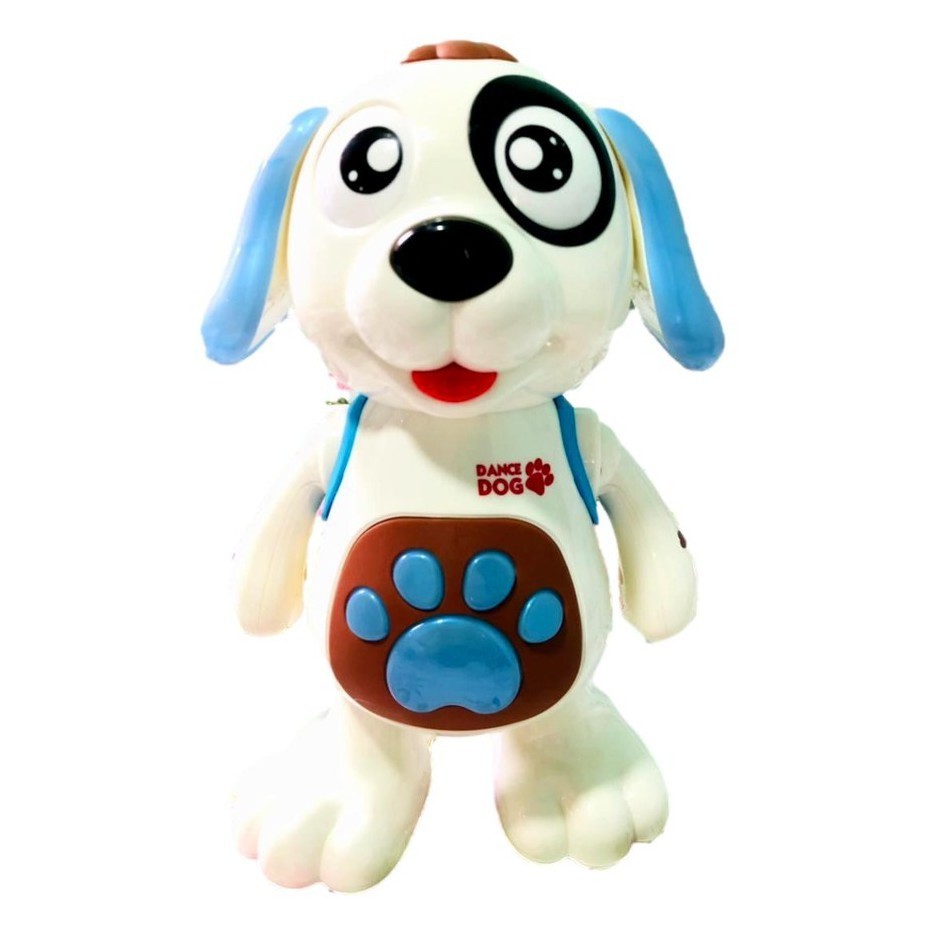 Brinquedo Cachorro Dançante Sons e Luzes 360 levanta orelha