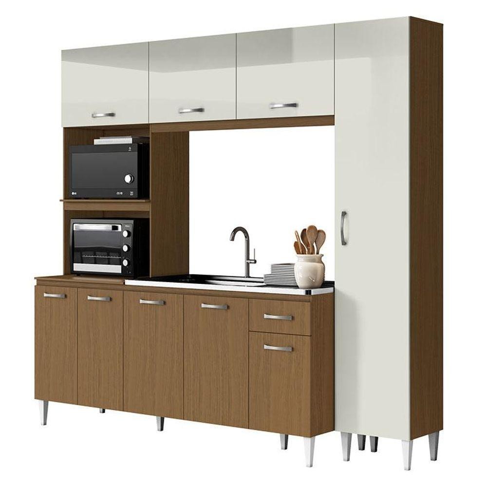 Kit Cozinha Catarina 2001595 Atacama Off White - Aramóveis em Oferta na Shopee