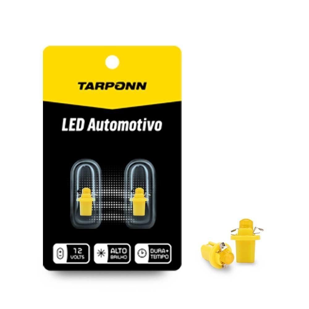 Par Lâmpada Led Pinguinho Soquete B8 T5 12v Amarela Tarponn em Oferta na Shopee