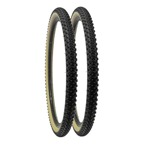 Par Pneu Bike Mtb Paco Nomad Faixa Bege Aro 29 X 2.10 Balão Cor Preto em Oferta na Shopee