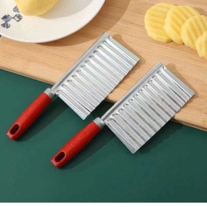Faca Cortador Ondulado de Batatas e Legumes – Aço Inox 19cm  WL-2468 em Oferta na Shopee