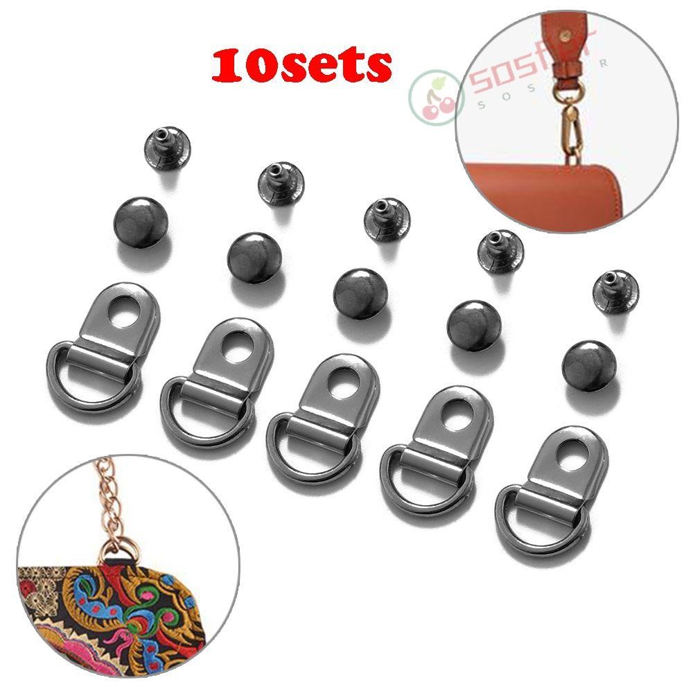 SOSFER 10 Jogos/Lote D Anel Fivela Botas De Alta Qualidade Gancho Acessórios De Escalada DIY Artesanato Bolsas Clipes