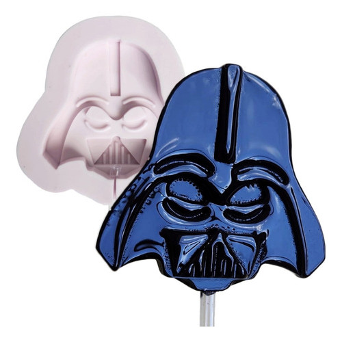 Molde Silicone Confeitaria Pirulito Darth Vader Star Wars