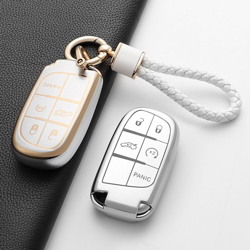 Capa TPU Macia Para Chave De Carro , Jeep Renegade Grand Cherokee , Dodge Ram 1500 , Carregador De Viagem , Challenger F