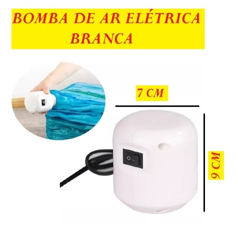 Detalhes do OFERTA KIT 5 Sacos Ou Bomba Tomada 110V Para Embalar Á Vácuo Para Organização E Proteção Das Roupas