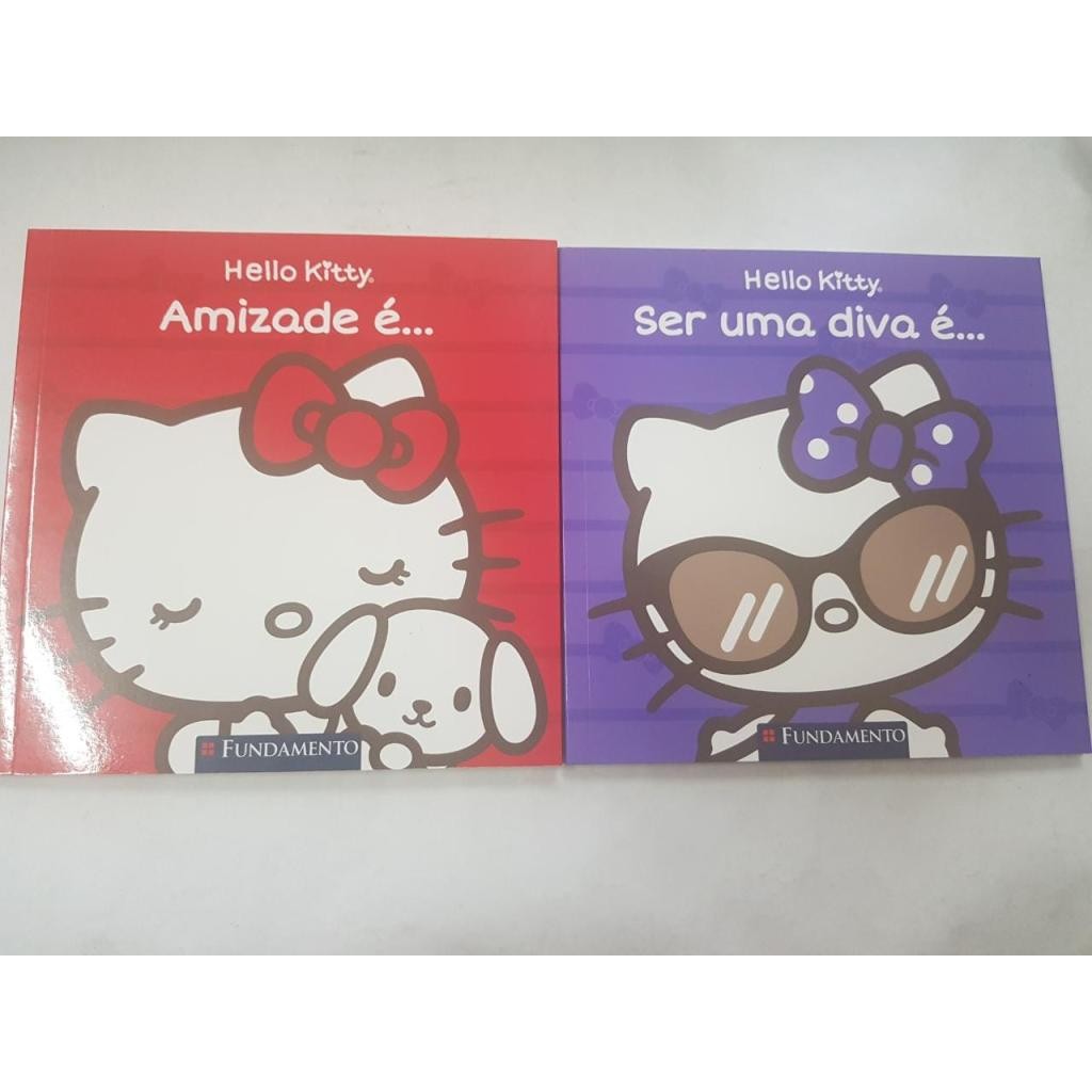 Kit 2 livros Hello Kitty amizade é ... ser uma diva é ...