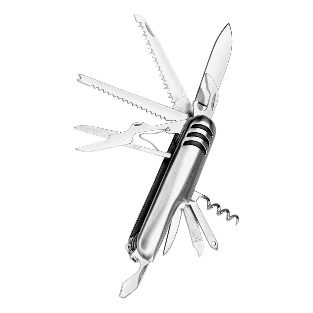 Canivete Suíço Aço Inox 11 Funções Camping Pesca Presente
