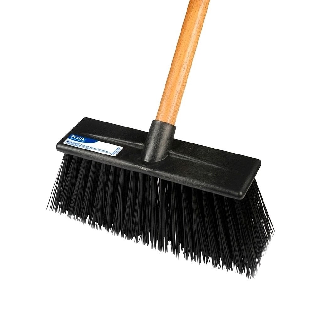 Vassourão Gari Pratik Robusto de Plástico 280 x 80mm com Cabo 1,4m 2 Volumes Embalagem com 6 Unidades em Oferta na Shopee