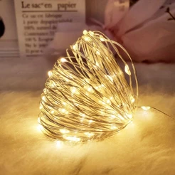 Fio De Fada De 2M Com Luzes De Fadas Led Para Decoração De Casa E Festa De Natal