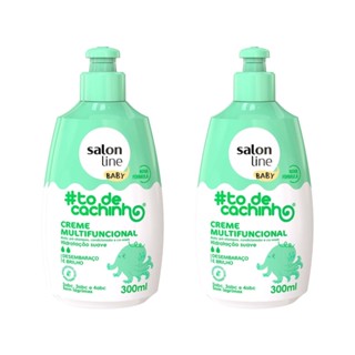 Kit com 2 Cremes Multifuncionais #Todecachinho Baby Salon Line 300ml