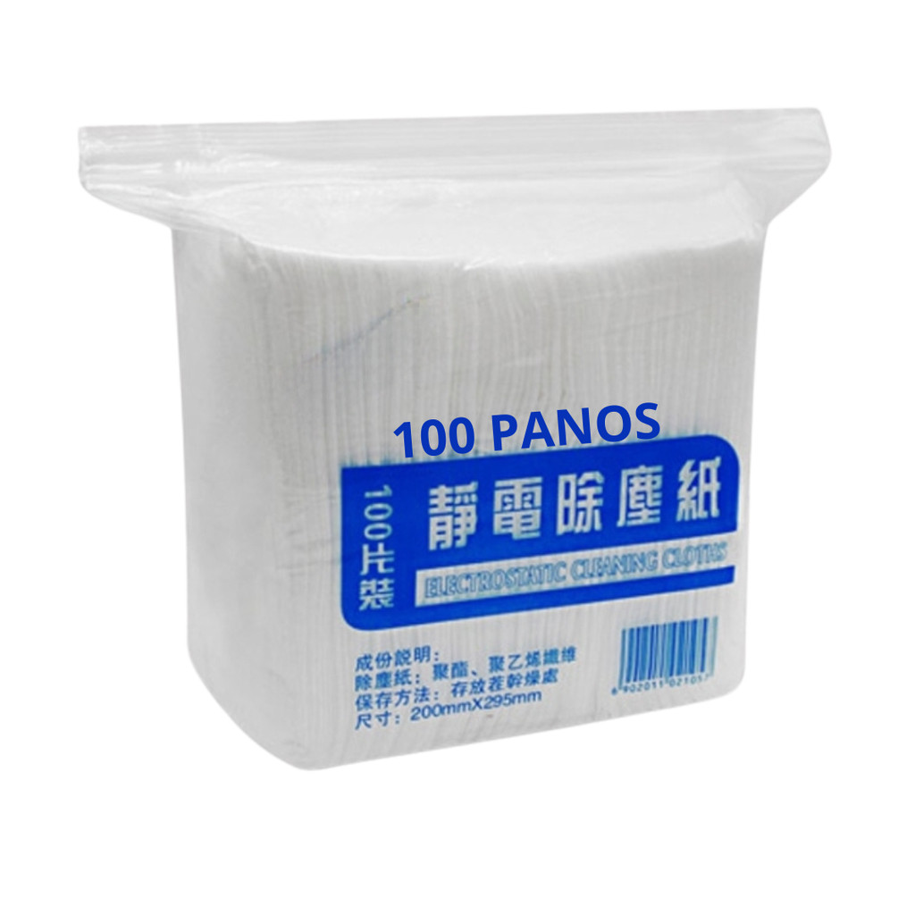 Pano Seco de Limpeza Eletrostático para Rodo Mop 100 unidade em Oferta na Shopee