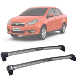 Rack Teto Aluminio Prime Fiat Grand Siena 12-21 Prata PR052