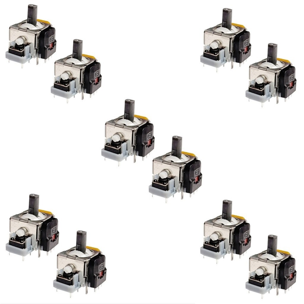 Kit 10 Analógicos 3D Magnético Hall Effect Controle Xbox Serie S X One SX