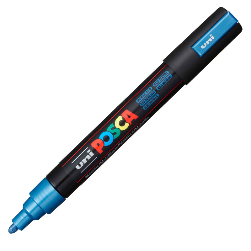 Caneta Posca PC-5M Azul Metálico Uni-Ball em Oferta na Shopee
