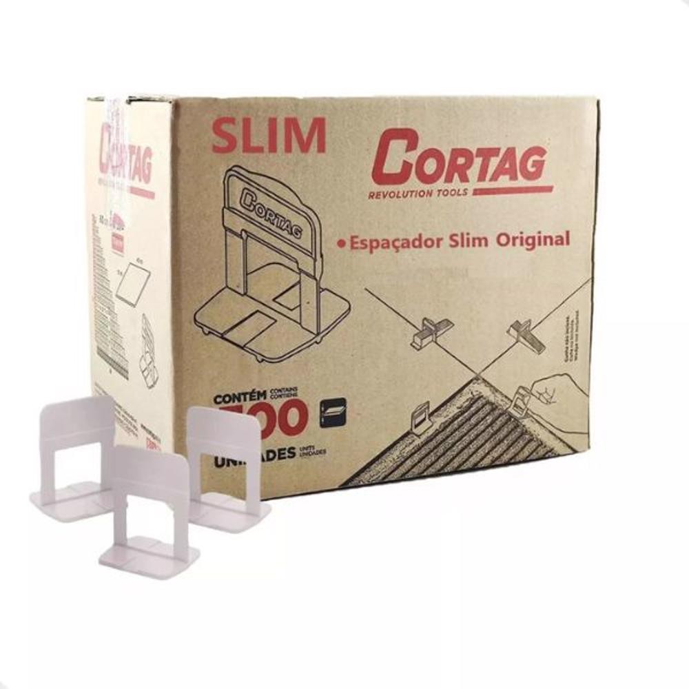 Espaçador Nivelador Para Porcelanato/Piso Slim  de 1.0 a 2.0mm 1.000 Peças - Cortag em Oferta na Shopee