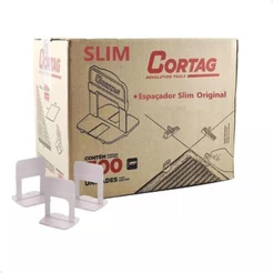 Espaçador Nivelador Para Porcelanato/Piso Slim de 1.0 a 2.0mm 1.000 Peças - Cortag