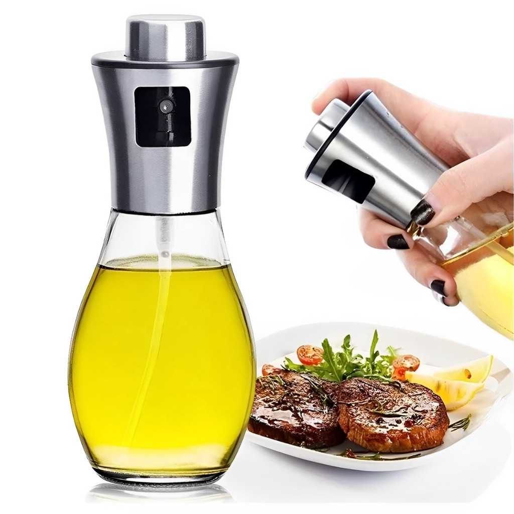 Borrifador de Azeite Spray de Óleo para Cozinha Garrafa Spray para Salada Churrasco Air Fryer