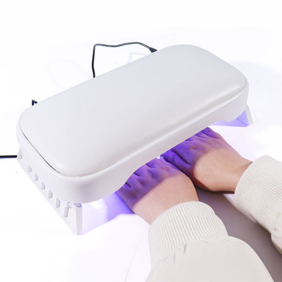 Cabine Led UV com Apoio de Mão Branco Modelo 2 - 24 Leds