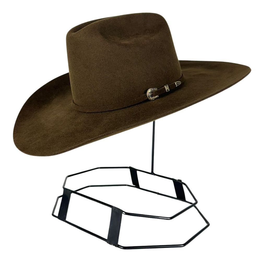 Chapéu Country Pelo De Lebre Stetson Carneira Em Couro Ref:64434
