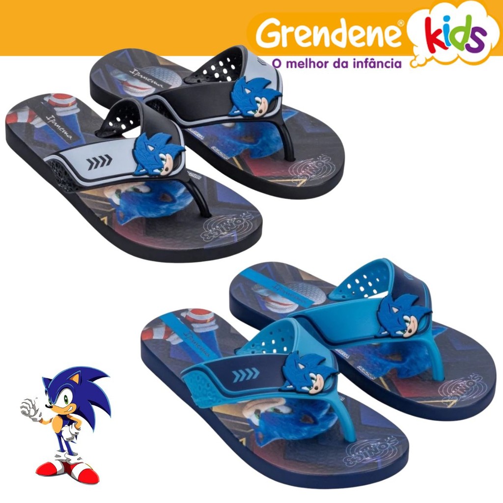 Chinelo Infantil Masculino Ipanema Sonic Lançamento em Oferta na Shopee