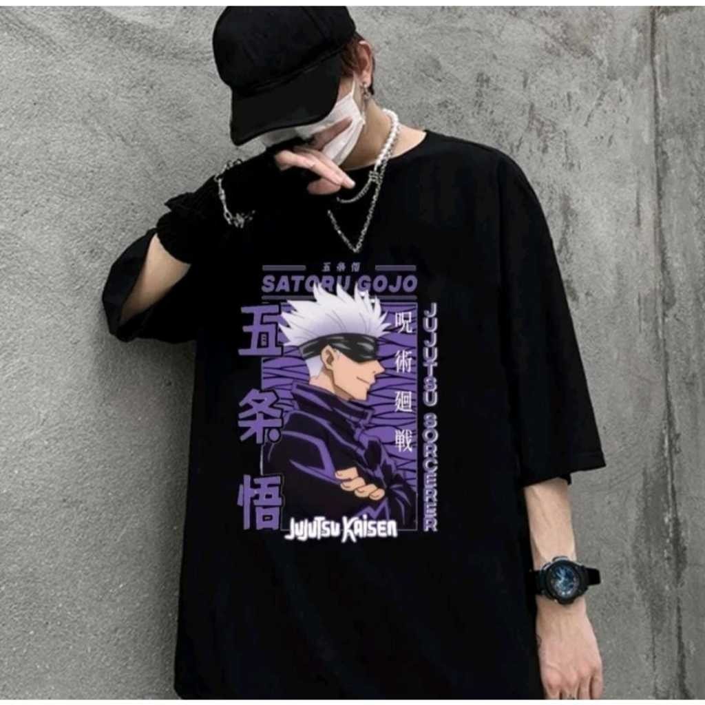 unissex Camiseta Jujutsu Kaisen Satoru Anime Camisa Gojo Blusa Algodao Estampada em Oferta na Shopee