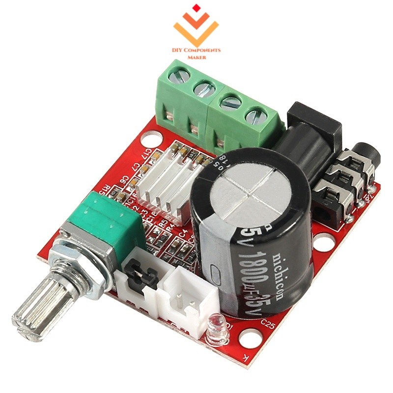 PAM8610 Mini 10W + 10W Placa Amplificadora De Potência De Áudio Estéreo Módulo De Controle De Volume Classe D