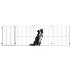 Cercado Cachorro Pet - 3 Módulos + Portão - Branco - 10.983.01 - Petmix