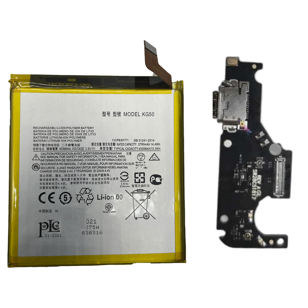 Placa de carga Compativel com Moto One Hyper + Bat-eria