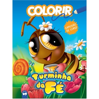 LIVRO DE COLORIR - TURMINHA DA FÉ - EXPLOSÃO DE CORES em Oferta na Shopee