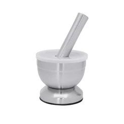 Pilão Com Socador De Inox Base Antideslizante