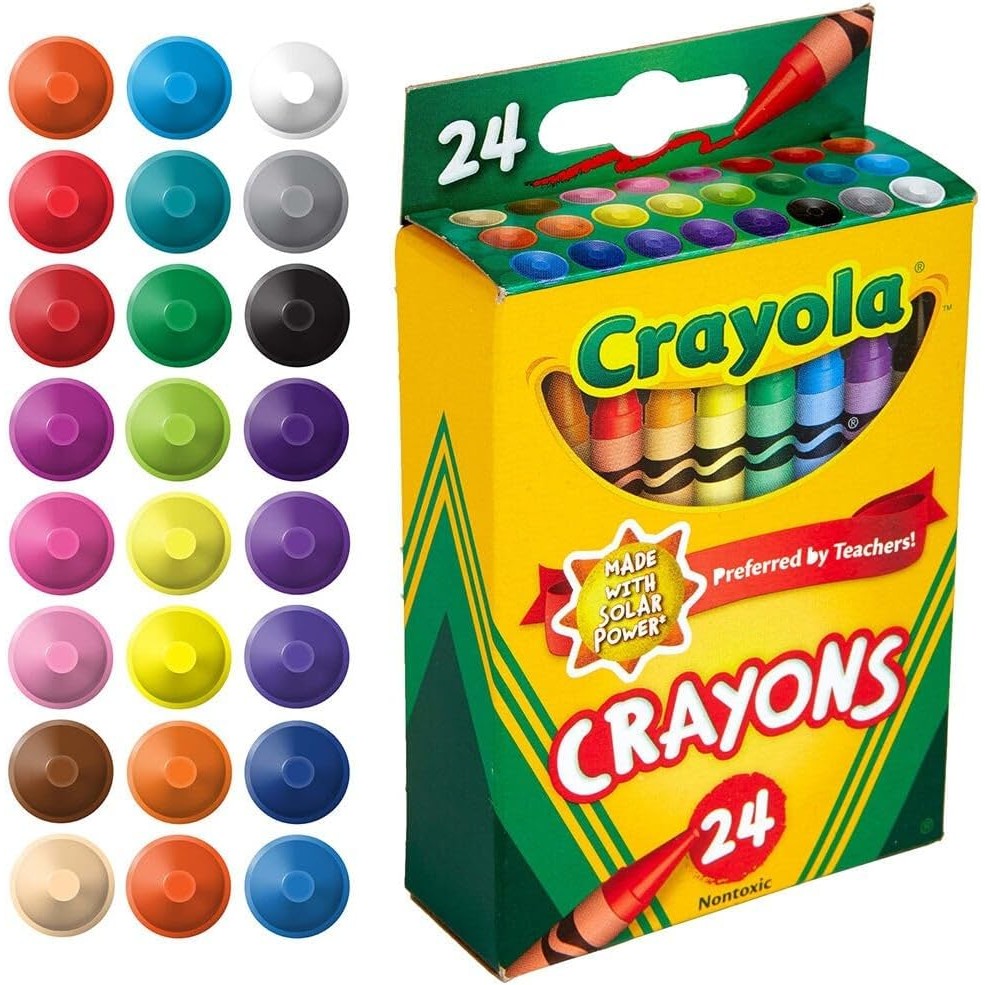 Crayola Giz de Cera Crayons 24 cores