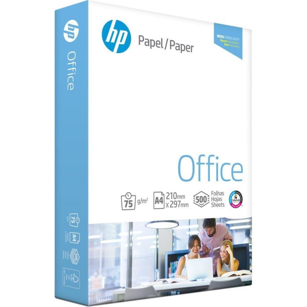 Papel Sulfite A4 HP Office 75G 500 FLS. Pacote