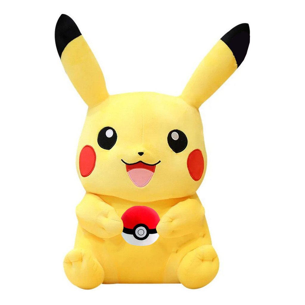 Pikachu Pokémon Pokebola Pelúcia Jumbo Gigante Original 80cm