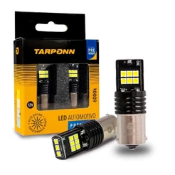 Par Lâmpada Led Ba15s Canbus 1 Polo 12v 6000k Tarponn