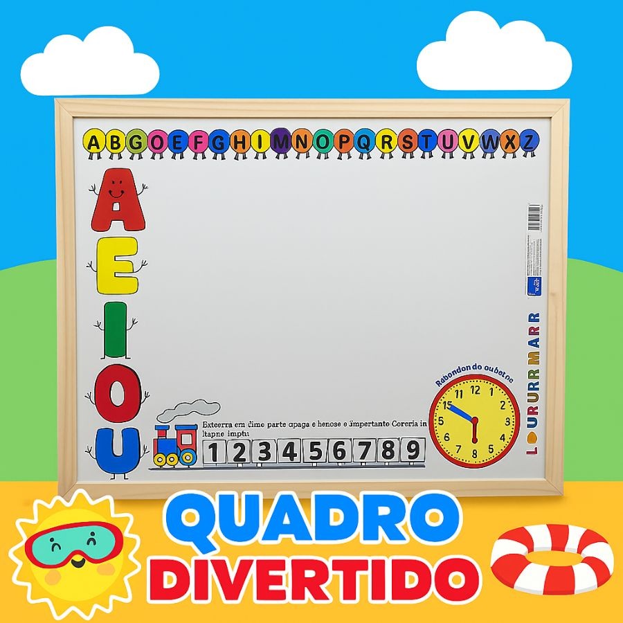 Quadro Branco Lousa Infantil Quadro Infantil para escrever em MDF