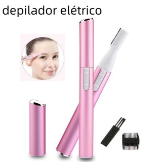 Caneta Depiladora Elétrica Para Sobrancelha Aparador de Pelo Portátil Corpo em Oferta na Shopee