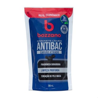 Sabonete Líquido Bozzano Antibac Carvão Ativado Refil 200ml em Oferta na Shopee