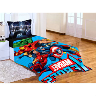 Lençol sem elástico + Fronha VINGADORES em Oferta na Shopee