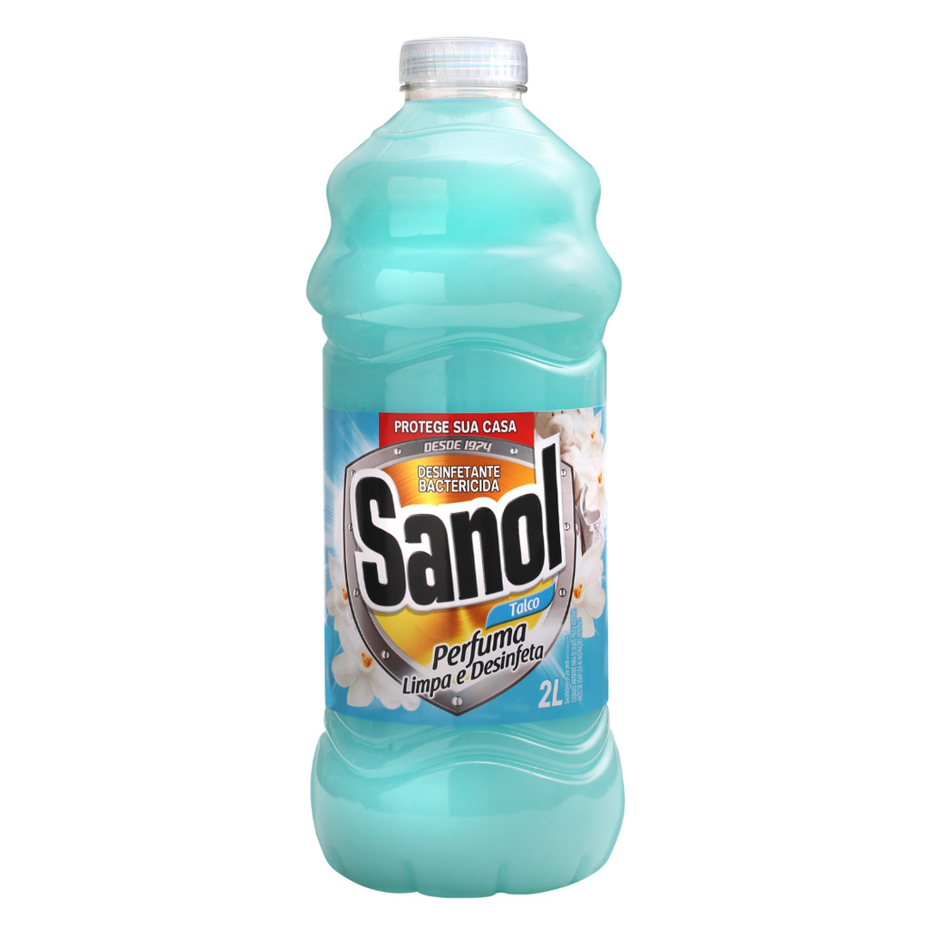 Desinfetante Bactericida com Perfume Talco Leitoso 2L Sanol em Oferta na Shopee