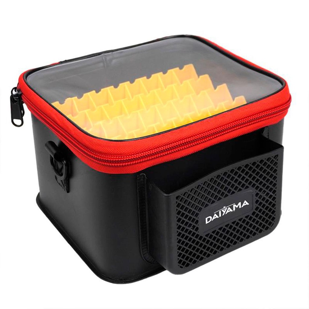Caixa de Pesca Balde Porta Isca com 45 Compartimentos Divisórios DYX0509-BKR - Daiyama em Oferta na Shopee