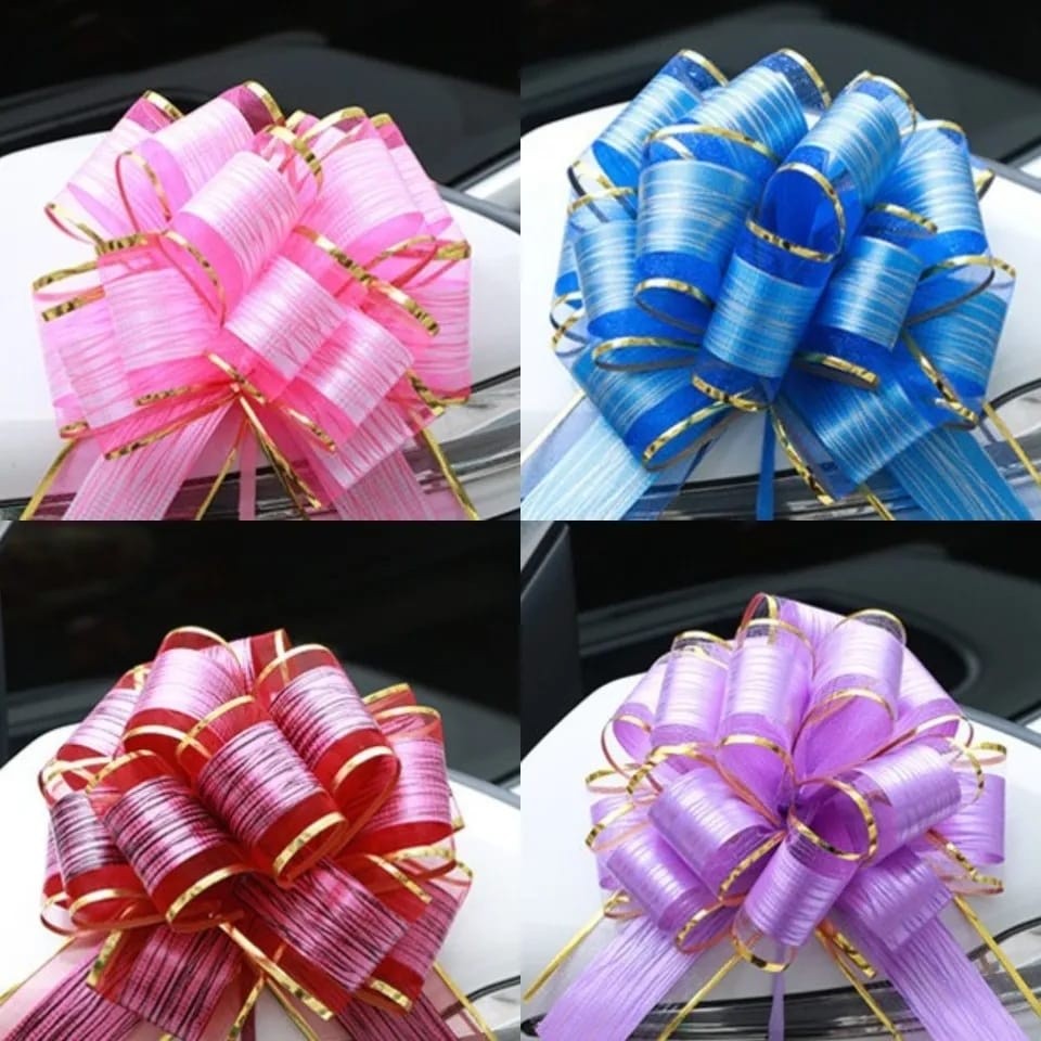 Kit Com 5 Laços Pronto Para Presente Laços Bola Luxo Flor em Oferta na Shopee