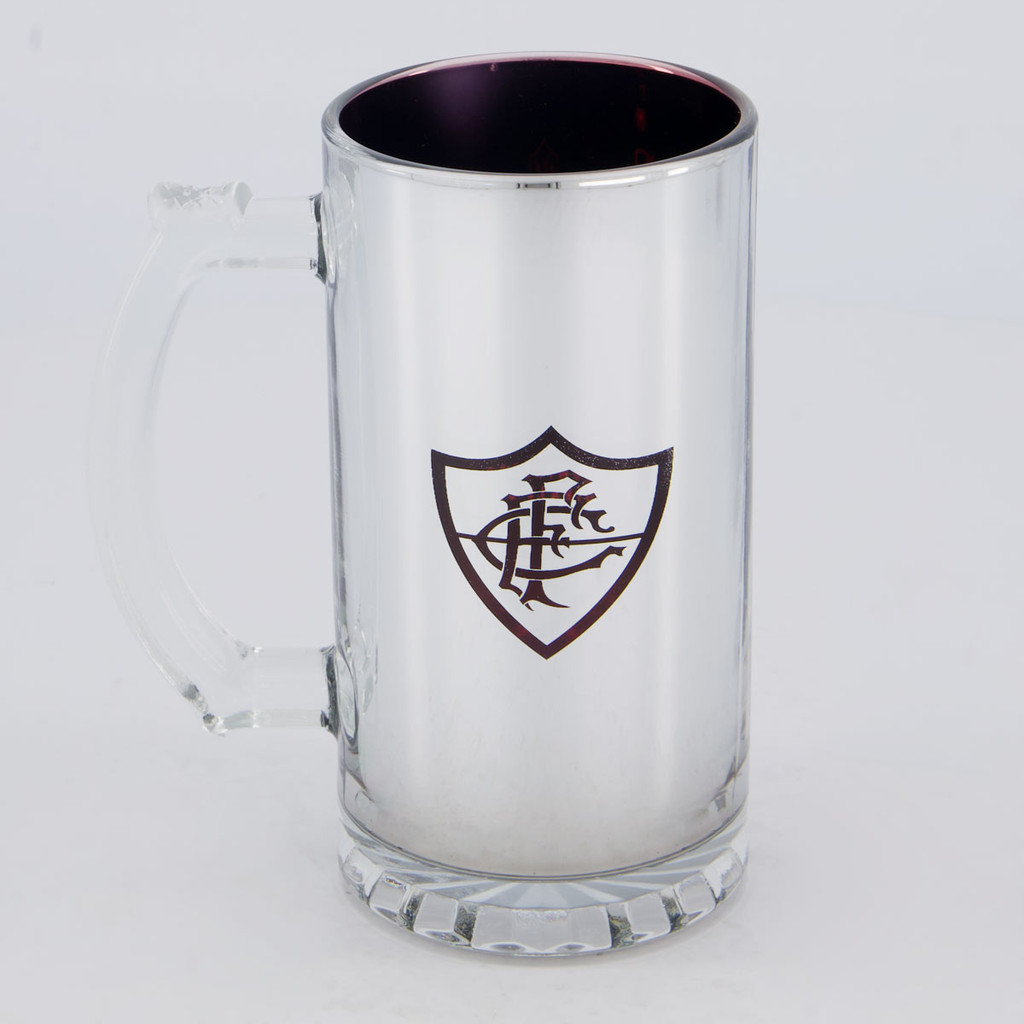 Caneca Chopp Fluminense Vidro Metálico em Oferta na Shopee