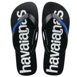 Chinelo Havaianas Top Logomania 2 - Preto e Azul