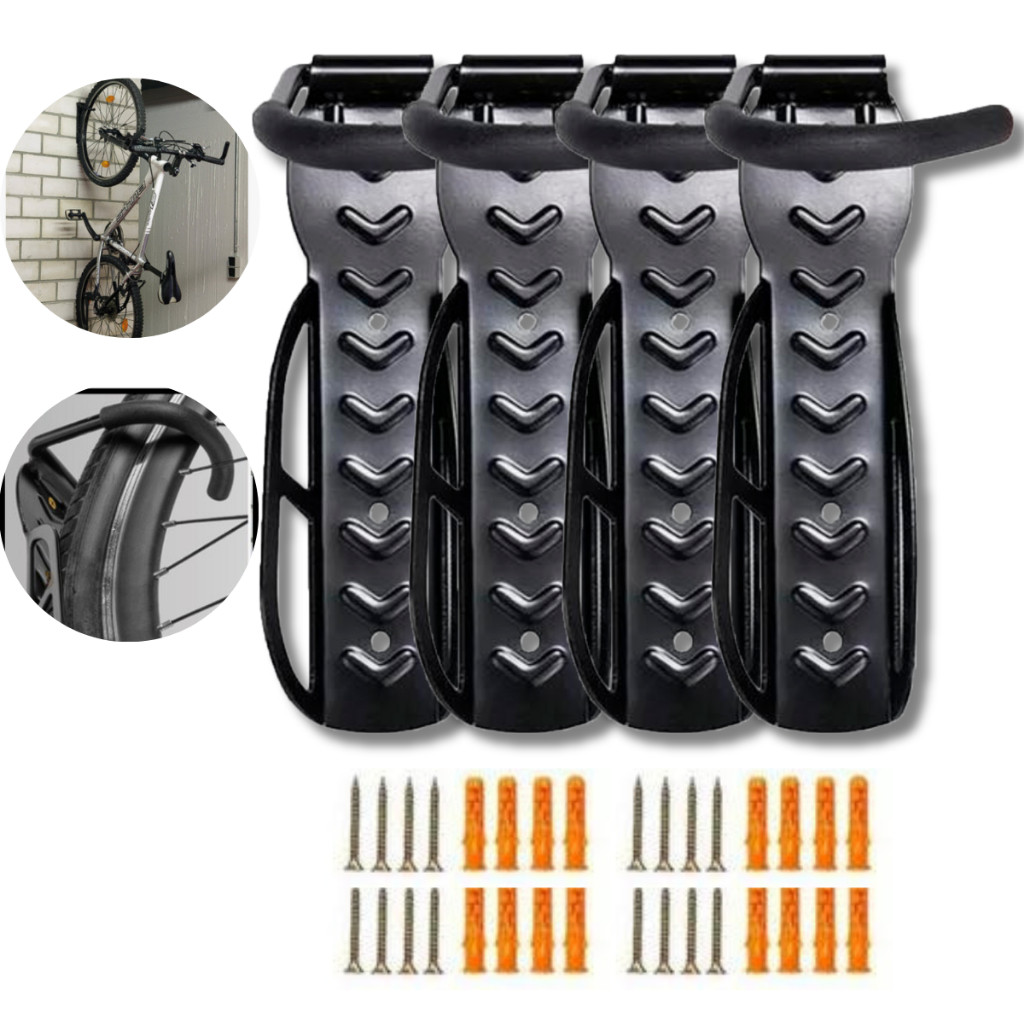 Suporte Parede Gancho Resistente Casa Apartamento Pendurar Bicicleta Bike Universal em Oferta na Shopee