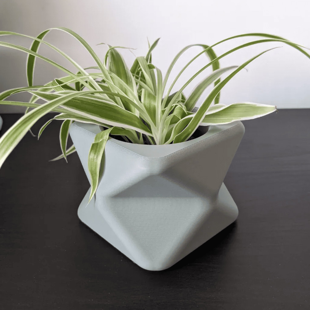 Vaso Vasinho de Plantas Geométricos Cachepot Tubo lines POLIGONAL LUX Decorativos Para Mesa Rosa Arranjo Flores SucuLENT