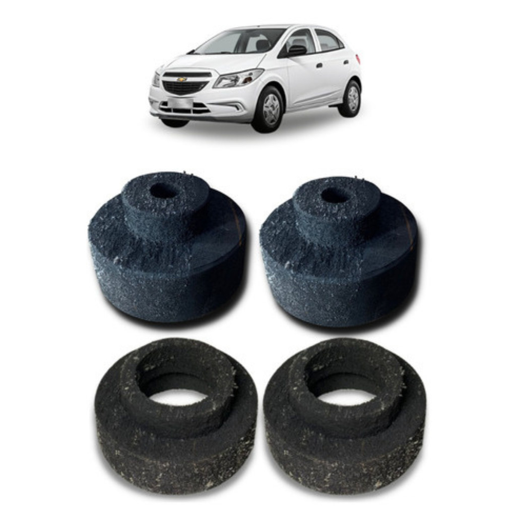 Kit Calço Mola Dianteiro Traseiro Onix Prisma Elevar 4 Cm