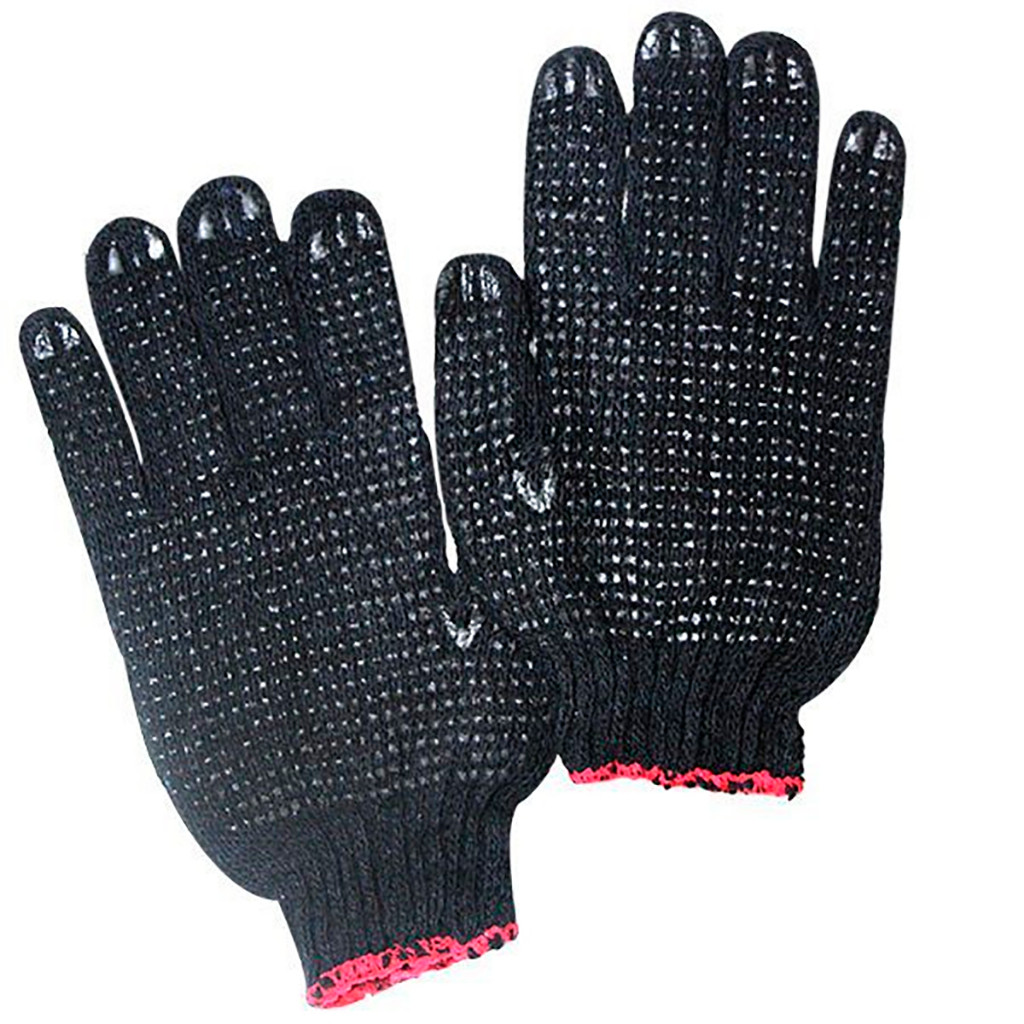 Kit Com 12 Luva Malha Pigmentada Preta Bestfer em Oferta na Shopee