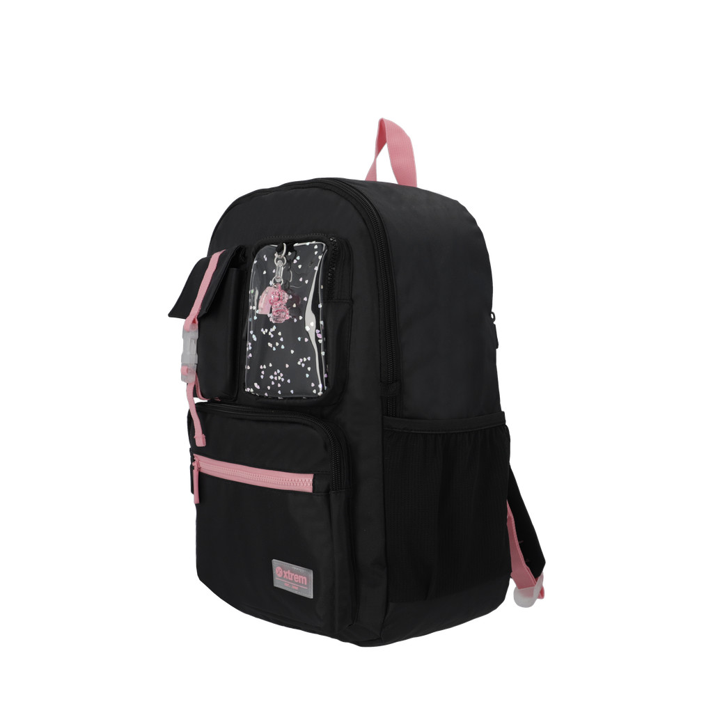 Mochila para Notebook 15" Cleveland Preta e Rosa