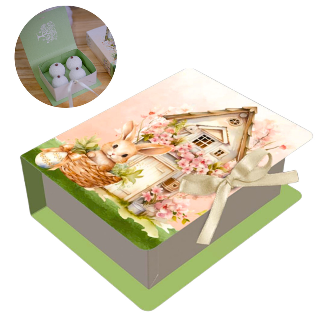 20 CAIXAS P/4 DOCES LIVRO 9,5X8X4 CM - COELHINHO ENCANTADO 5404 (PASCOA IDEIA OUTLET) · foto 2